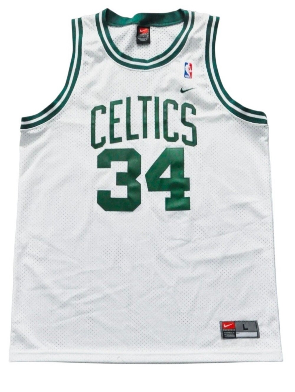 Vintage Y2K Celtics Pierce 34 Nike Jersey